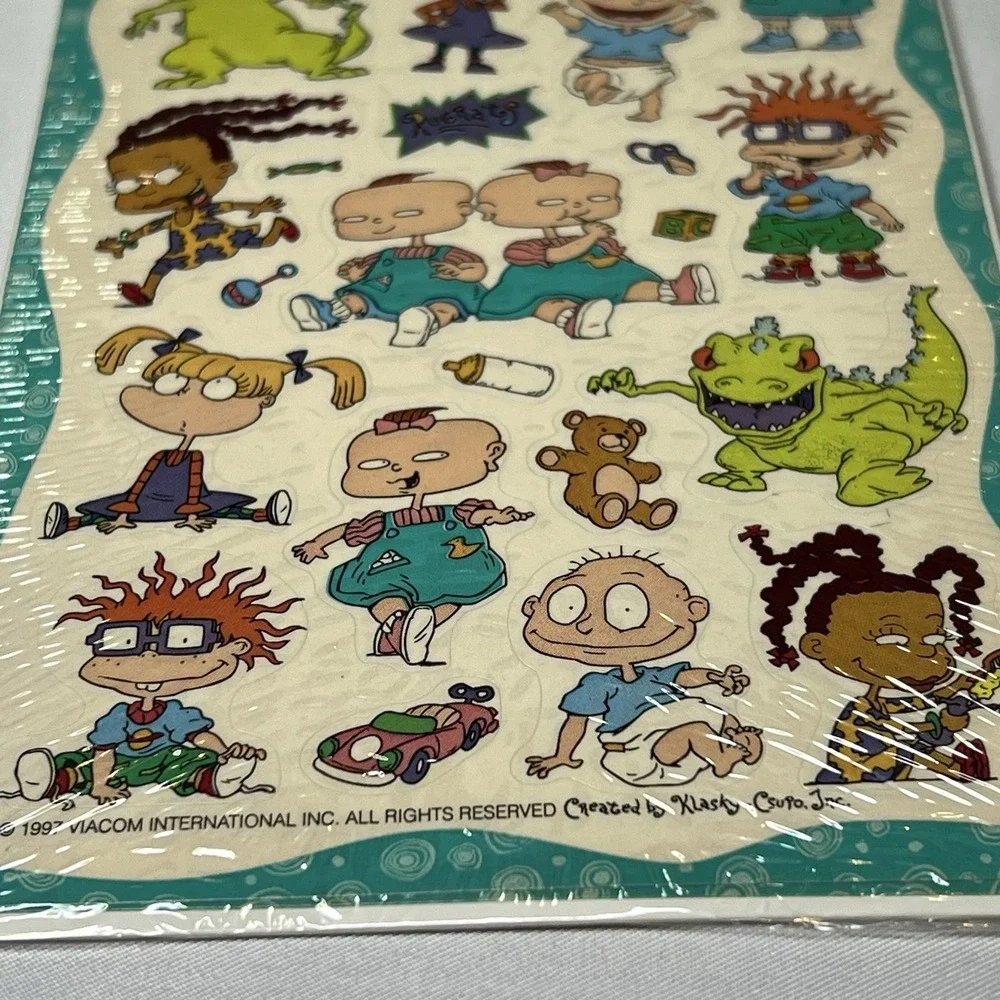 Vintage Nickelodeon Rugrats 1997 Stickers 2 Sheets American Greetings Sealed‎